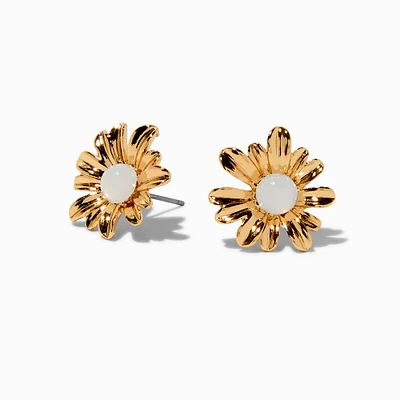 Gold-tone Daisy Stud Earrings