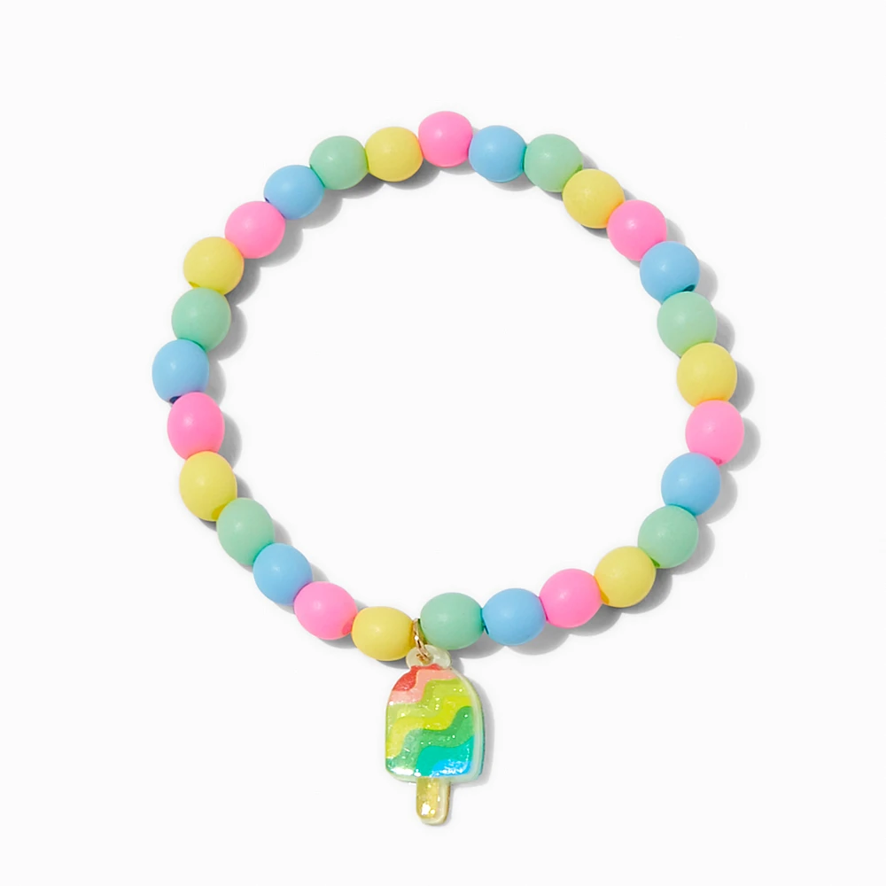 Claire's Club Matte Multicolor Ice Pop Beaded Jewelry Set - 3 Pack