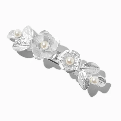 Pearlized Rose Hair Clip 