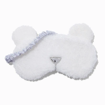 White Bear Sherpa Sleeping Mask