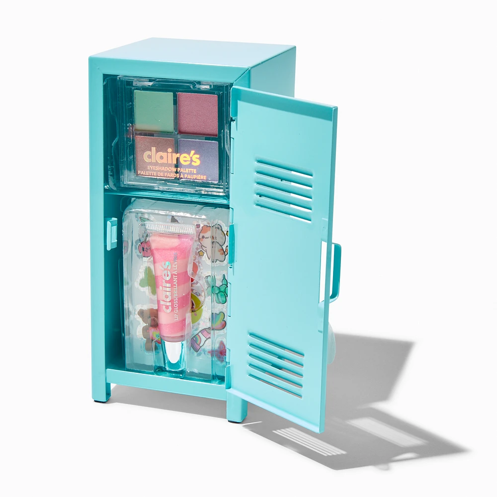 Blue Metal Locker Sticker & Makeup Set - 3 Pack