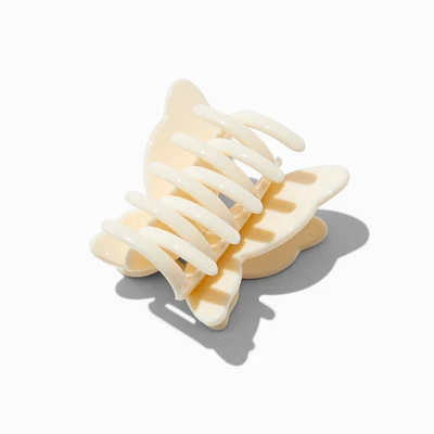Cream Butterfly Medium Hair Claw