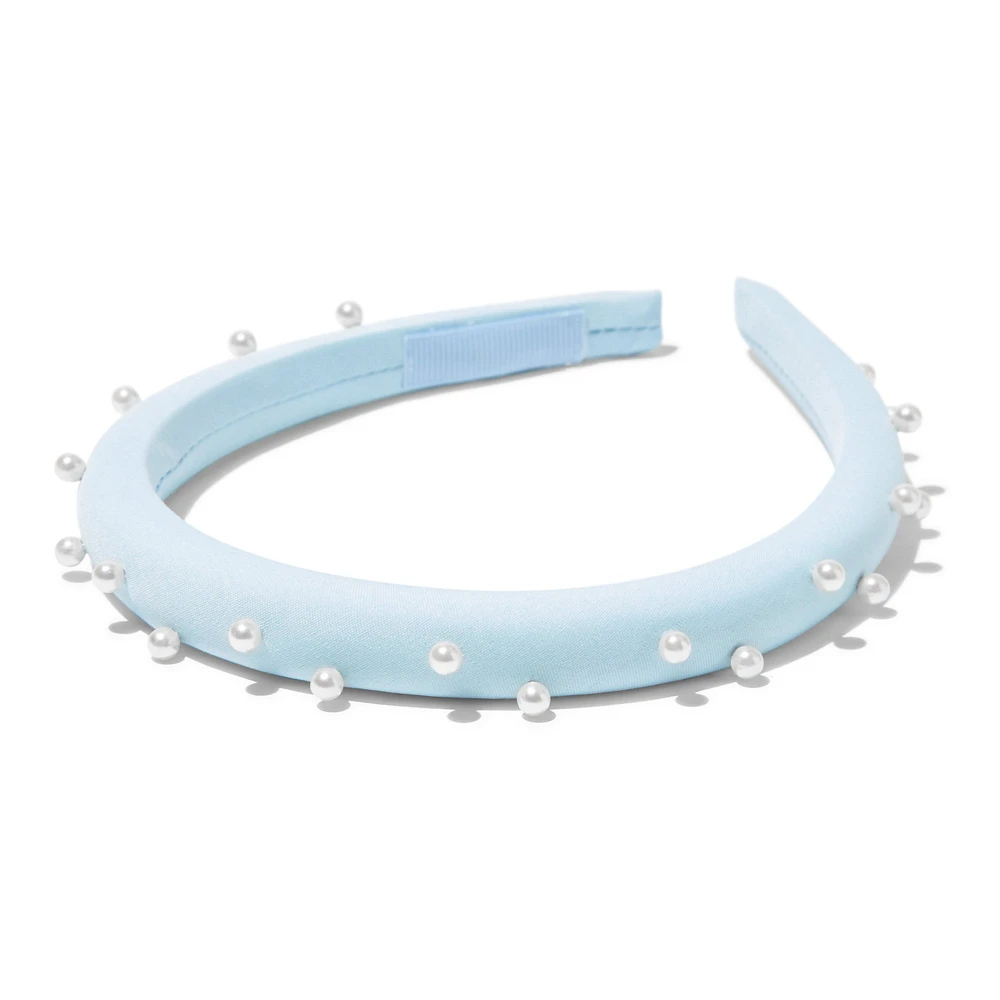 Blue Pearl Embellished Headband