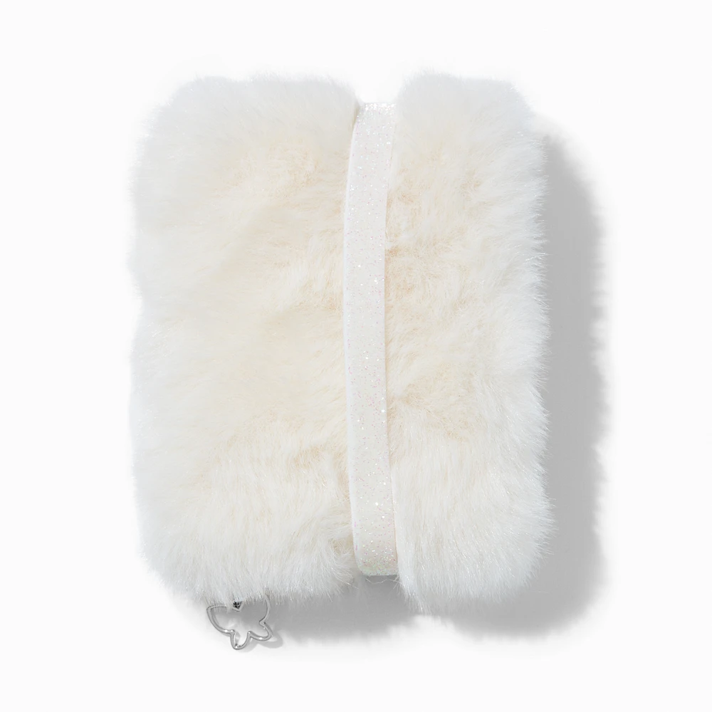White Furry Mini Journal Notebook
