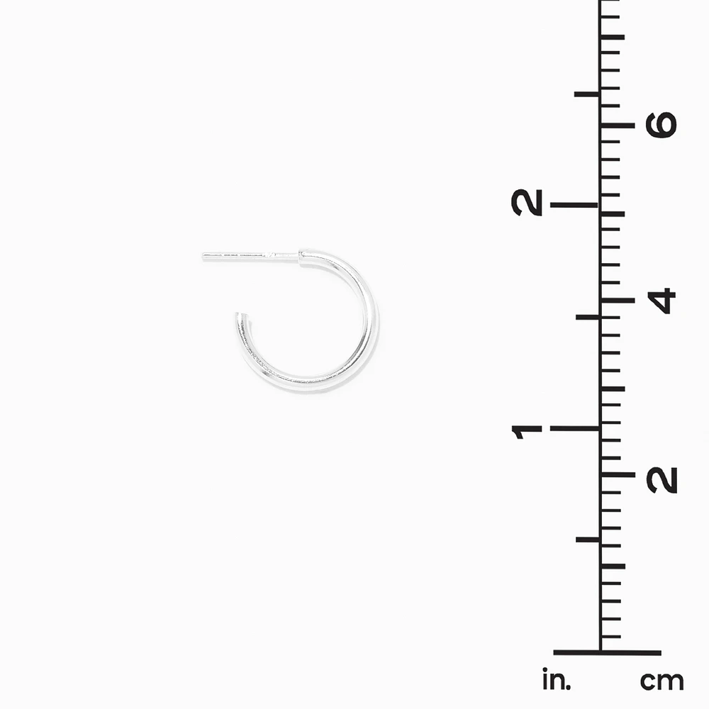 C LUXE by Claire's Sterling Silver 16mm Hoop Earrings
