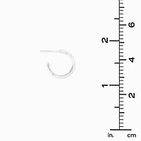 C LUXE by Claire's Sterling Silver 16mm Hoop Earrings