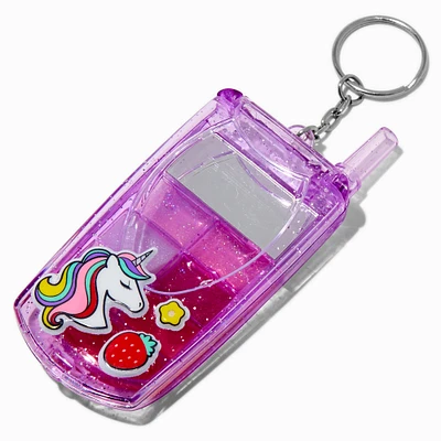 Purple Y2K Unicorn Flip Phone Lip Gloss Set