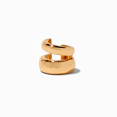 Gold-tone Double Thick Ear Cuff