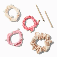 Pearl Brights Scrunchie & Hair Pin Set - 6 Pack