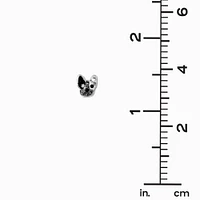 Sterling Silver Crystal French Bulldog Stud Earrings