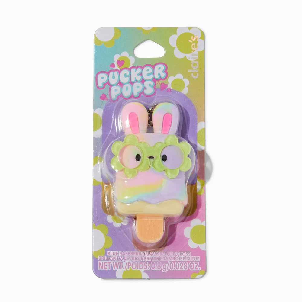 Pucker Pops® Daisy Glasses Bunny Lip Gloss - Blue Raspberry