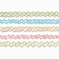 Rainbow Tattoo Chokers - 5 Pack