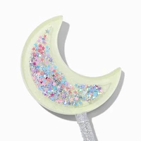 Claire's Club Silver Crescent Moon Glow in the Dark Wand
