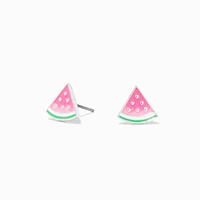 Pink UV Color-Changing Watermelon Stud Earrings