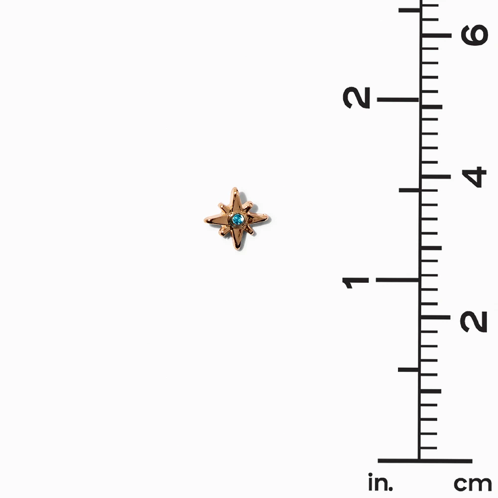 Gold-tone Celestial Stud Earrings - 9 Pack