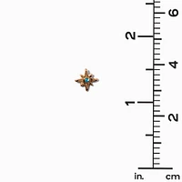 Gold-tone Celestial Stud Earrings - 9 Pack