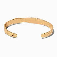 Gold-tone Wavy Cuff Bracelet