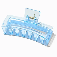 Large Two-Tone Light Blue Rectangular Hair Claw