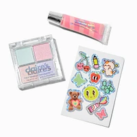 Blue Metal Locker Sticker & Makeup Set - 3 Pack