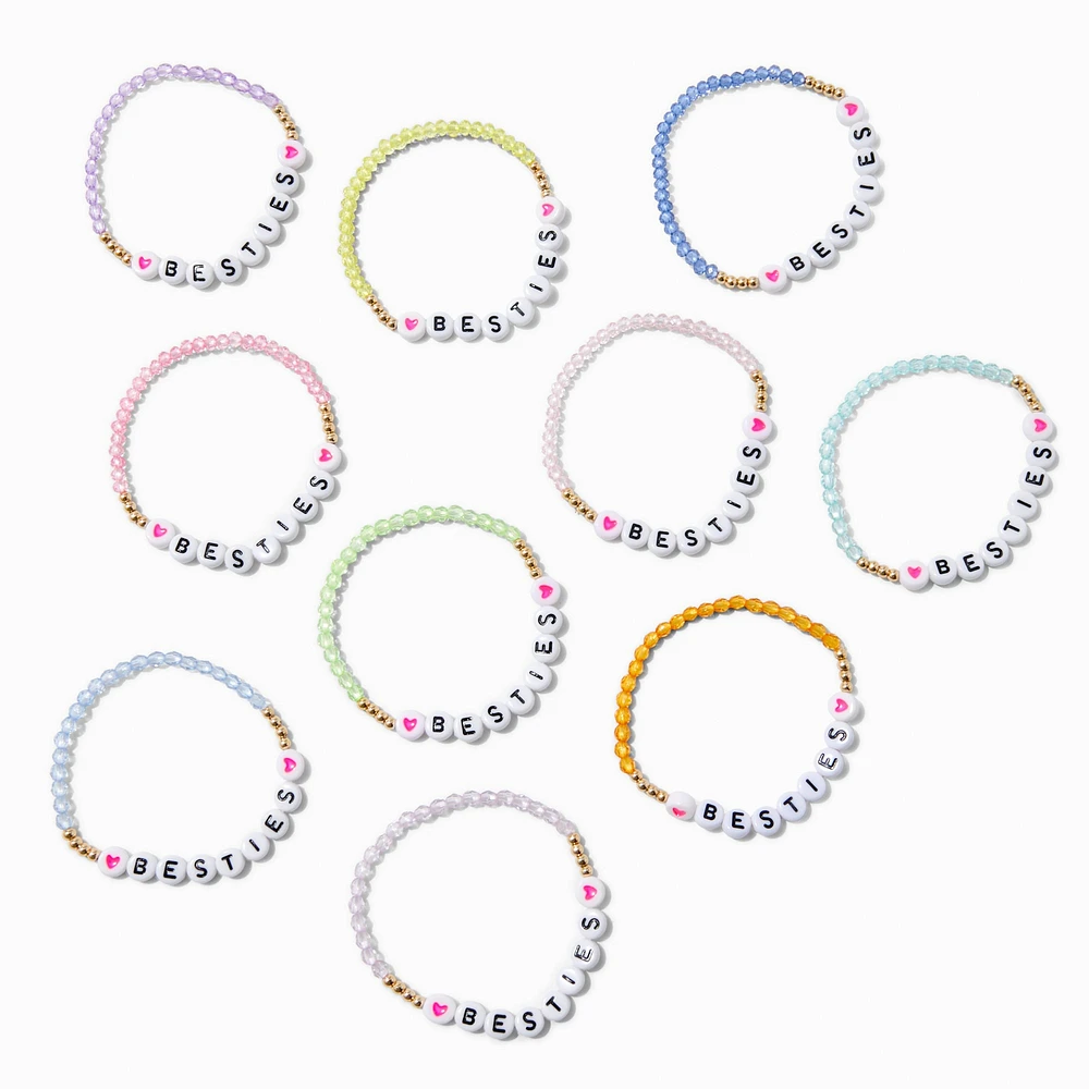 Best Friends Beaded Besties Stretch Bracelets - 10 Pack
