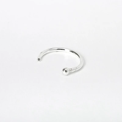 22G Sterling Silver Open Nose Ring