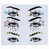 Star, Daisy & Butterfly Mixed Eye Gems - 3 Pack