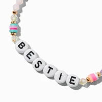 Best Friends ''Bestie'' Beaded Stretch Bracelets - 2 Pack