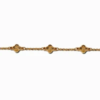 Gold-tone Clover Chain Bracelet