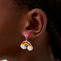 Puffy Rainbow Drop Earrings