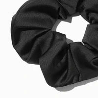Black Satin Hair Scrunchie