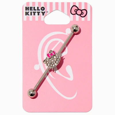 Hello Kitty® Crystal Face 14G Industrial Bar