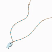 Blue Fish Pendant Necklace