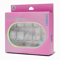 Natural Square Vegan Faux Nail Set - 100 Pack