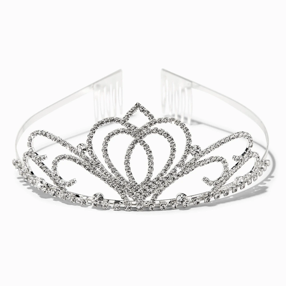 Silver Crystal Andrea Tiara