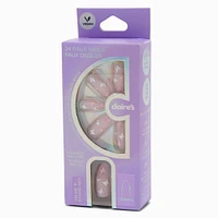 Glitter Butterfly Stiletto Vegan Faux Nail Set - 24 Pack