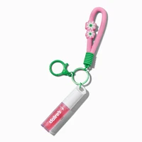 Pink Daisy Lip Gloss Keychain
