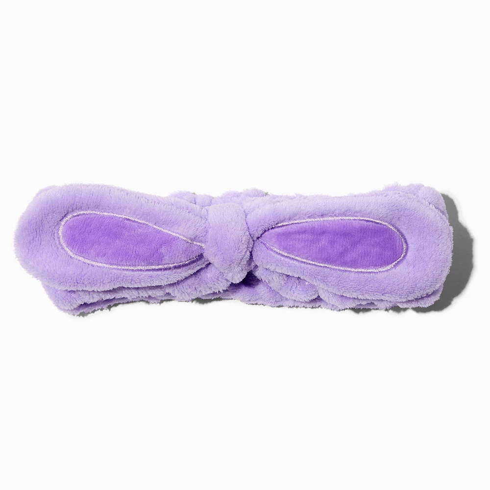 Purple Bunny Makeup Bow Headwrap