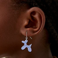 Light Blue Balloon Animal Drop Earrings