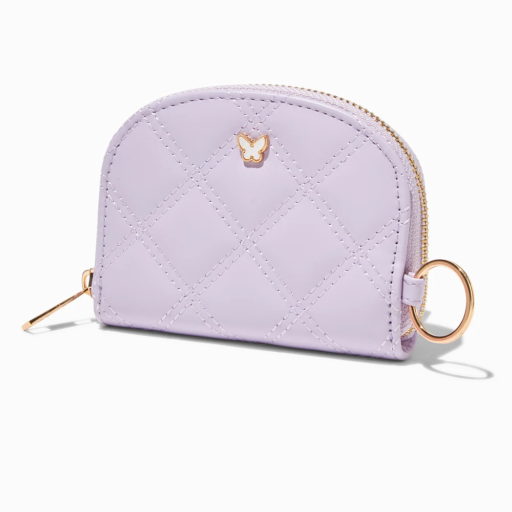 Butterfly Quilted Purple Wallet