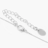 Silver-tone 3D Butterfly Pendant Necklace