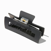 Matte Black Rectangular Hair Claw