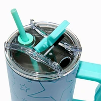 Blue Star Stainless Steel Handled Tumbler