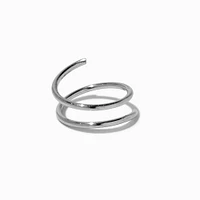 20G Silver-tone Stainless Steel Spiral Nose Stud