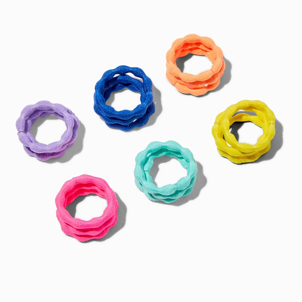 Claire's Club Rainbow Bubble Mini Hair Ties - 18 Pack