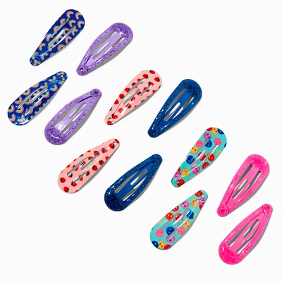 Claire's Club Space Icon Snap Hair Clips - 12 Pack