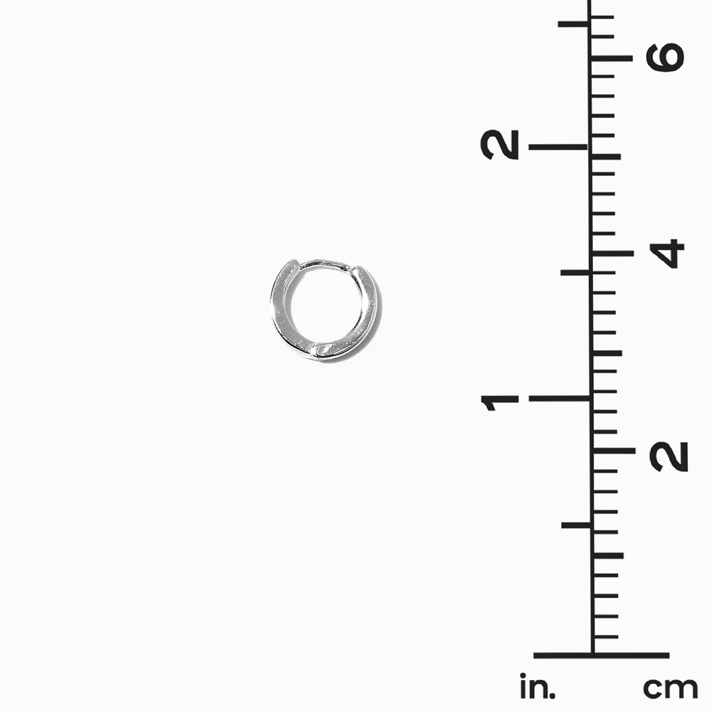 Silver-tone Earring Stackables Set - 3 Pack