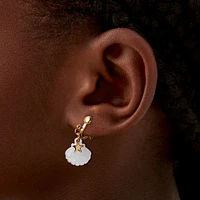 Gold-tone Sea Life Clip-On Stud Earrings - 3 Pack 
