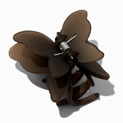 Black Butterfly Frosted Hair Claw
