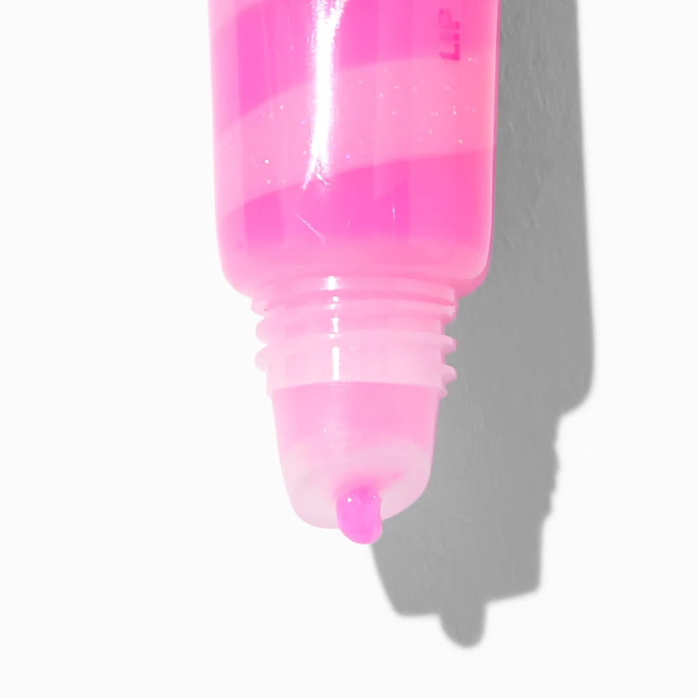 Claire's Club Pink Butterfly Lip Gloss Tube