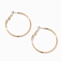 Gold-tone 40mm Hoop Earrings